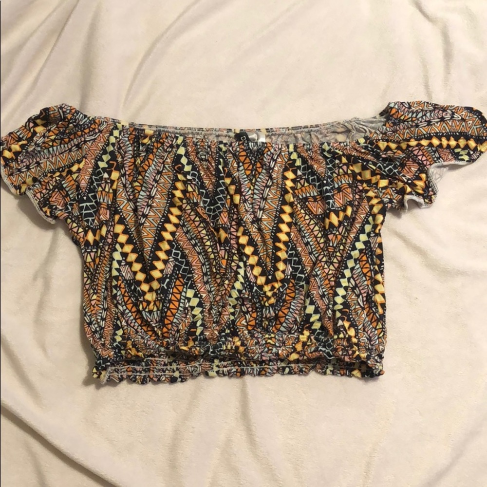 Printed crop top